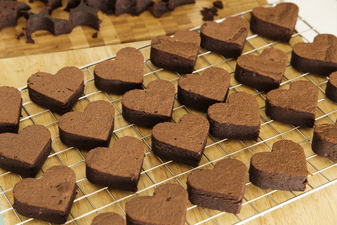 Blood Orange Valentine Brownies