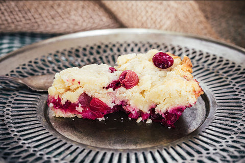 Cranberry Walnut Shortbread Bars