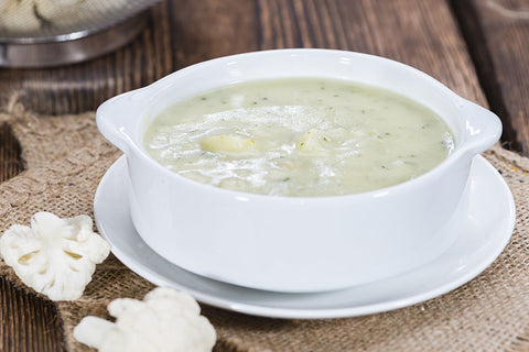 Creamy Basil Cauliflower Soup