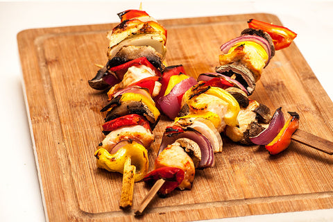 Curried Pork and Blood Orange Kabobs