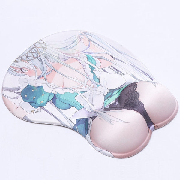 Anime Green Girl 3D Butt Mouse Pad.