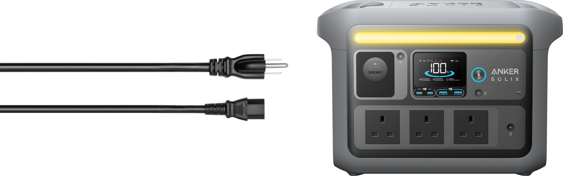 Anker 322 USB-C to USB-C Cable Anker SOLIX C800 Plus 768Wh, 1200W - A1754