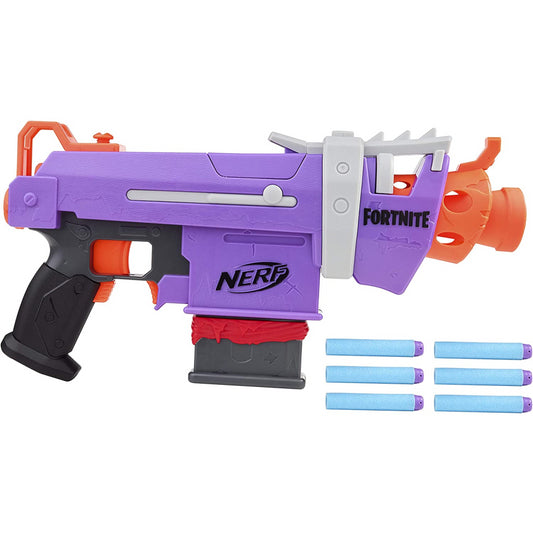 NERF Fortnite Ts Blaster - Pump Action Dart Blaster, 8 Official Mega  Fortnite Darts, Dart Storage Stock - for Youth, Teens, Adults