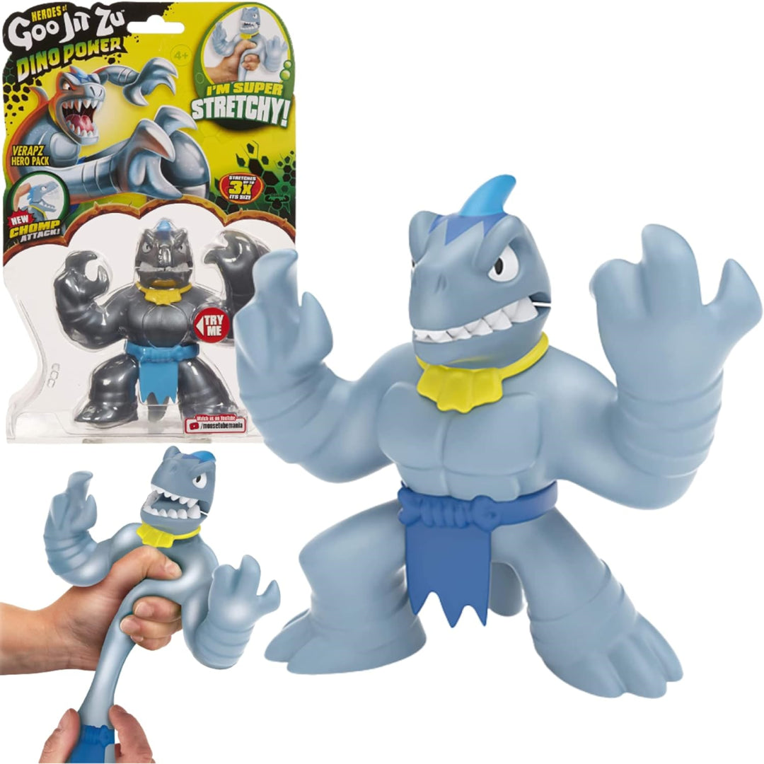 heroes of goo jit zu dino power action figure - verapz the velocirapto