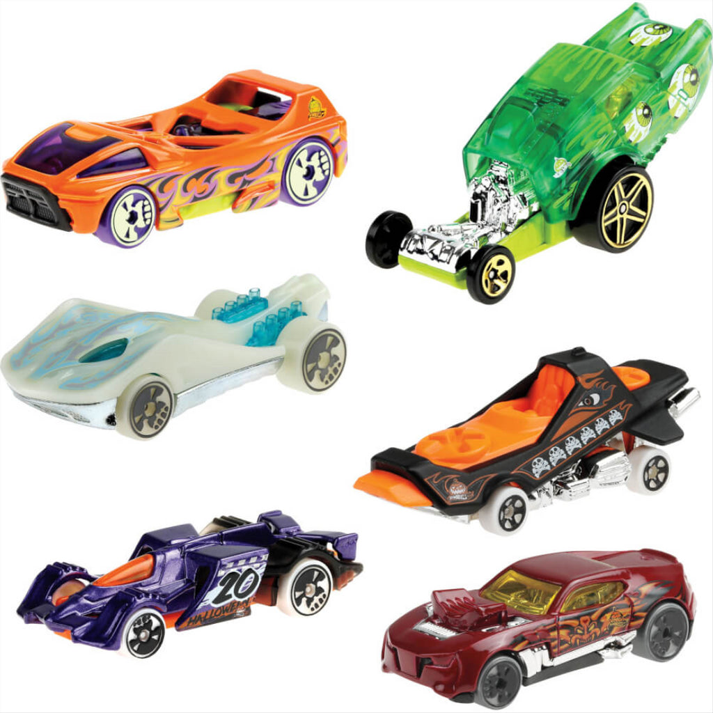 Hot Wheels DieCast Halloween Set of 6 Cars Maqio