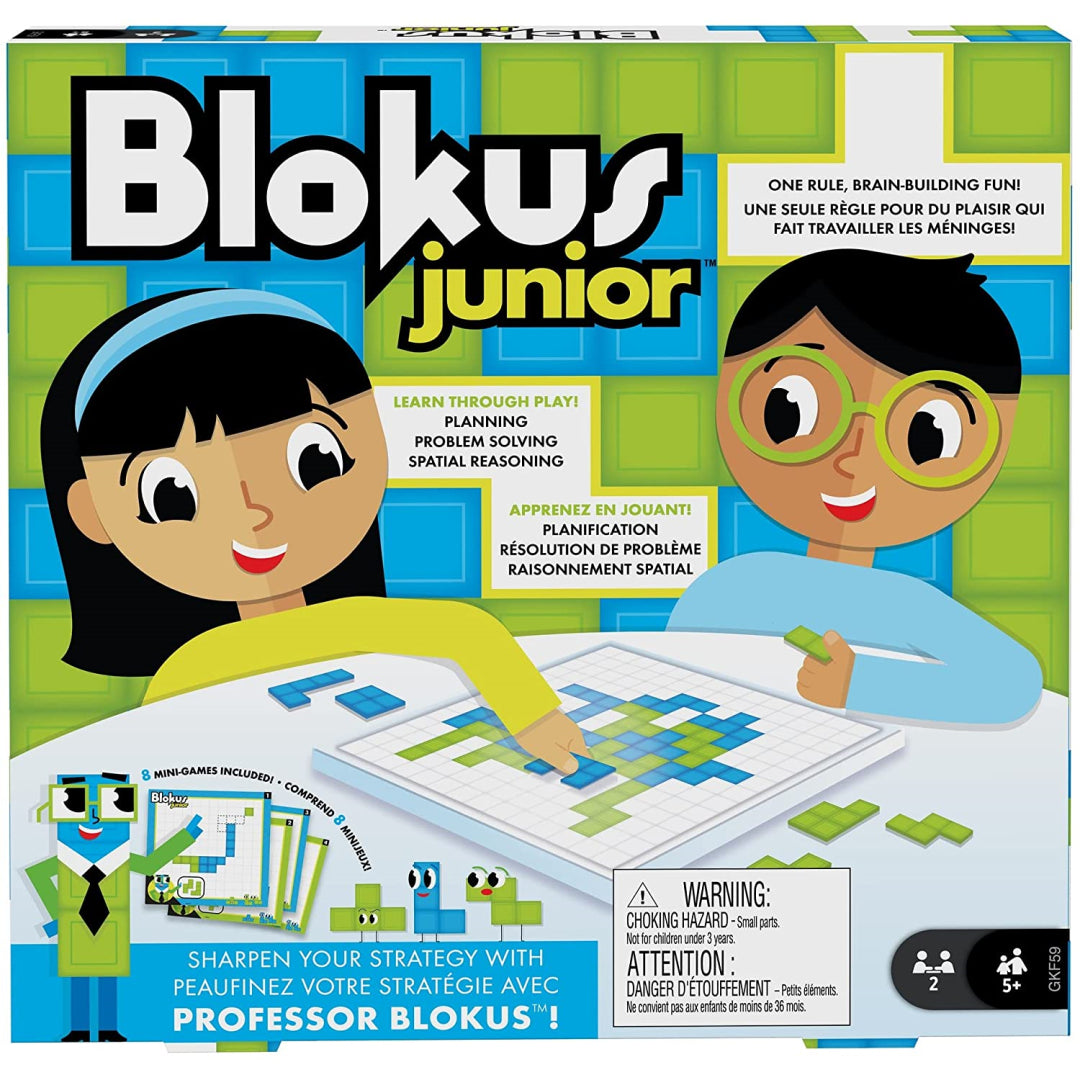 blokus junior strategy learning game 8 mini games