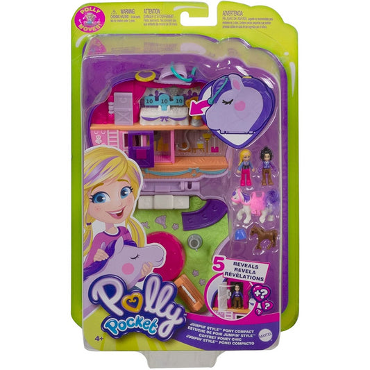 Polly Pocket Keepsake Collection Starlight Castle Compact, Enchanted Castle  Theme, Special Box, Polly & Prince dolls, Carriage, Swan & Unicorn