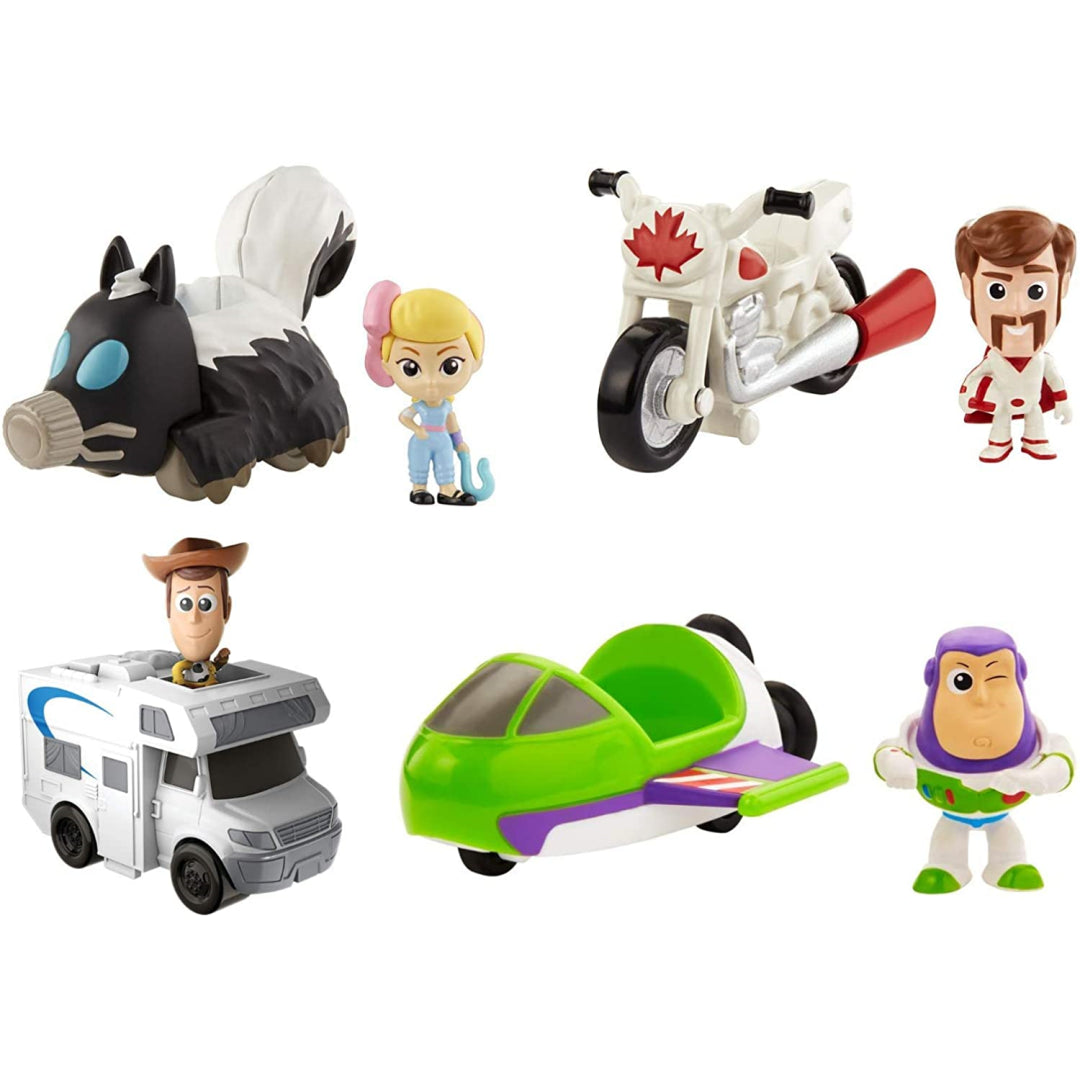 disney pixar toy story minis set of 4 figures and vehicles