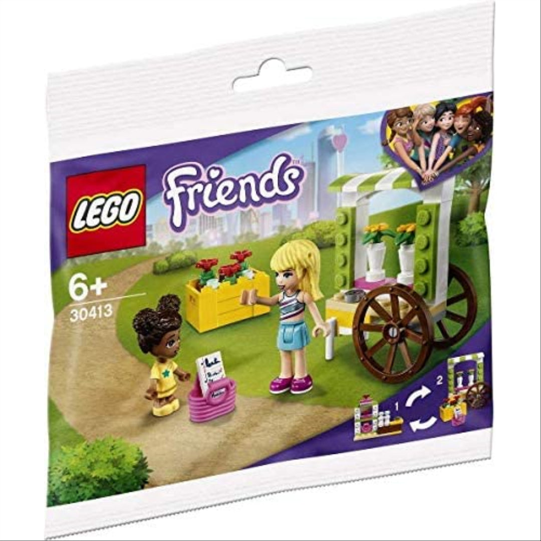 lego friends flower cart polybag set 30413