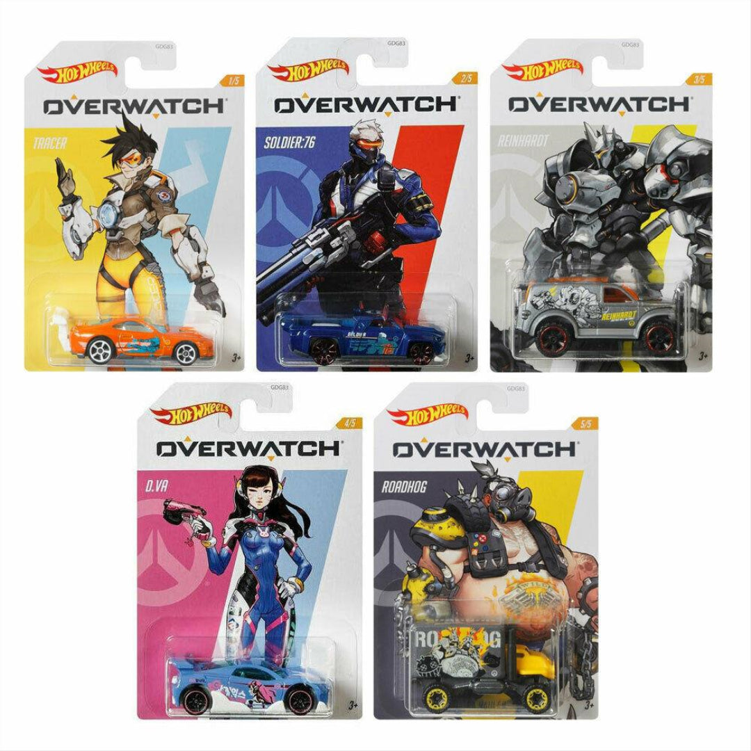 Hot Wheels GWY15 Overwatch Vehicle Set of 5 Diecast Vehicles