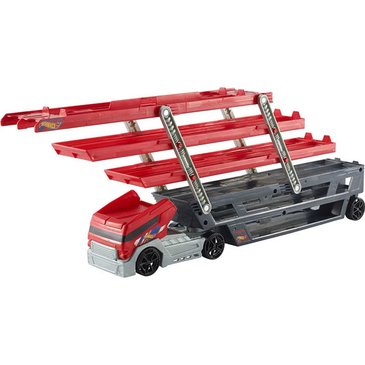 Hot Wheels City Lift & Launch Hauler Vehicle with Storage for up