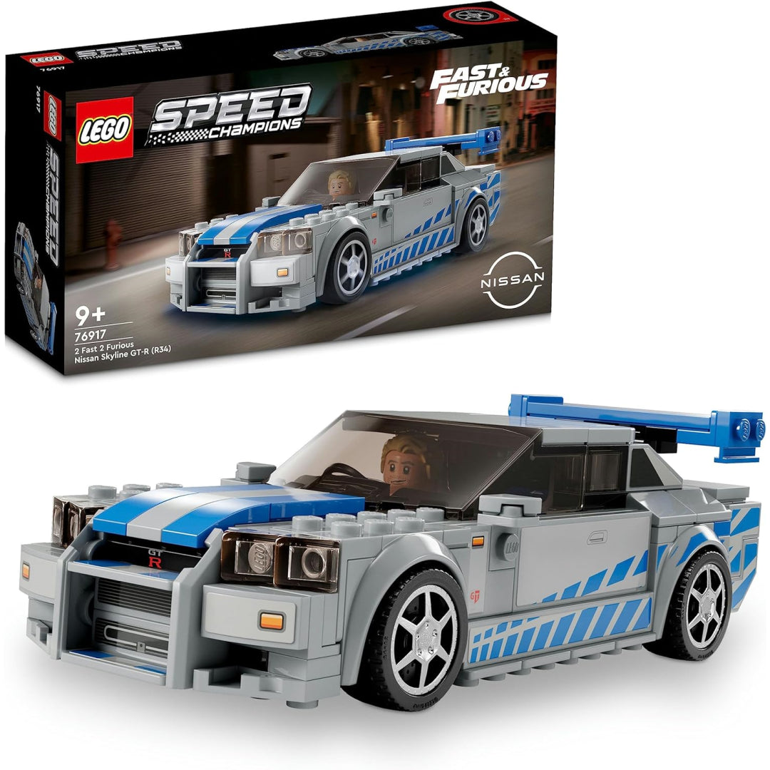 lego 76917 speed champions 2 fast 2 furious nissan skyline gt-r r34