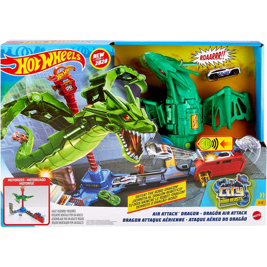  Hot Wheels T-Rex Rampage Track Set, Works City Sets