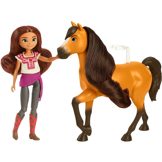  Playmobil DreamWorks Spirit Lucky & Spirit with Horse Stall  Playset : Toys & Games