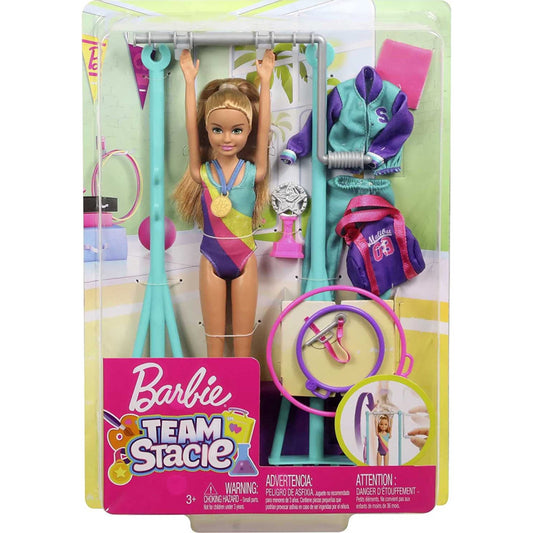 Barbie Gymnastics Coach Dolls & Playset