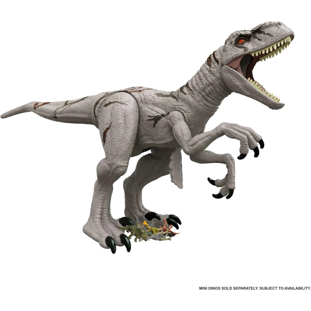 jurassic world large dinsoaur super colossal 3ft long atrociraptor action figure