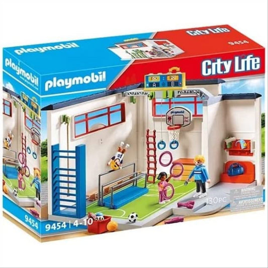 Playmobil City Life Furnished School Building with Digital Clock