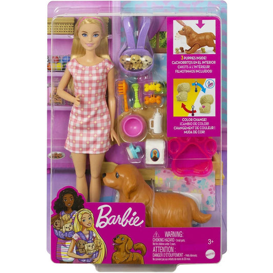 Barbie Mini Playset With 2 Pet Puppies GRG78