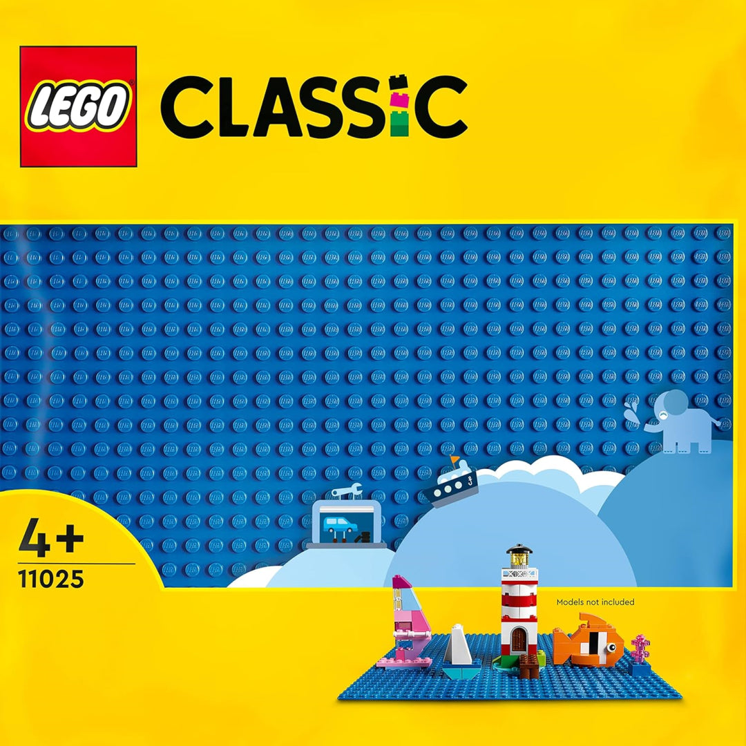 lego 11025 classic 32x32 blue baseplate construction