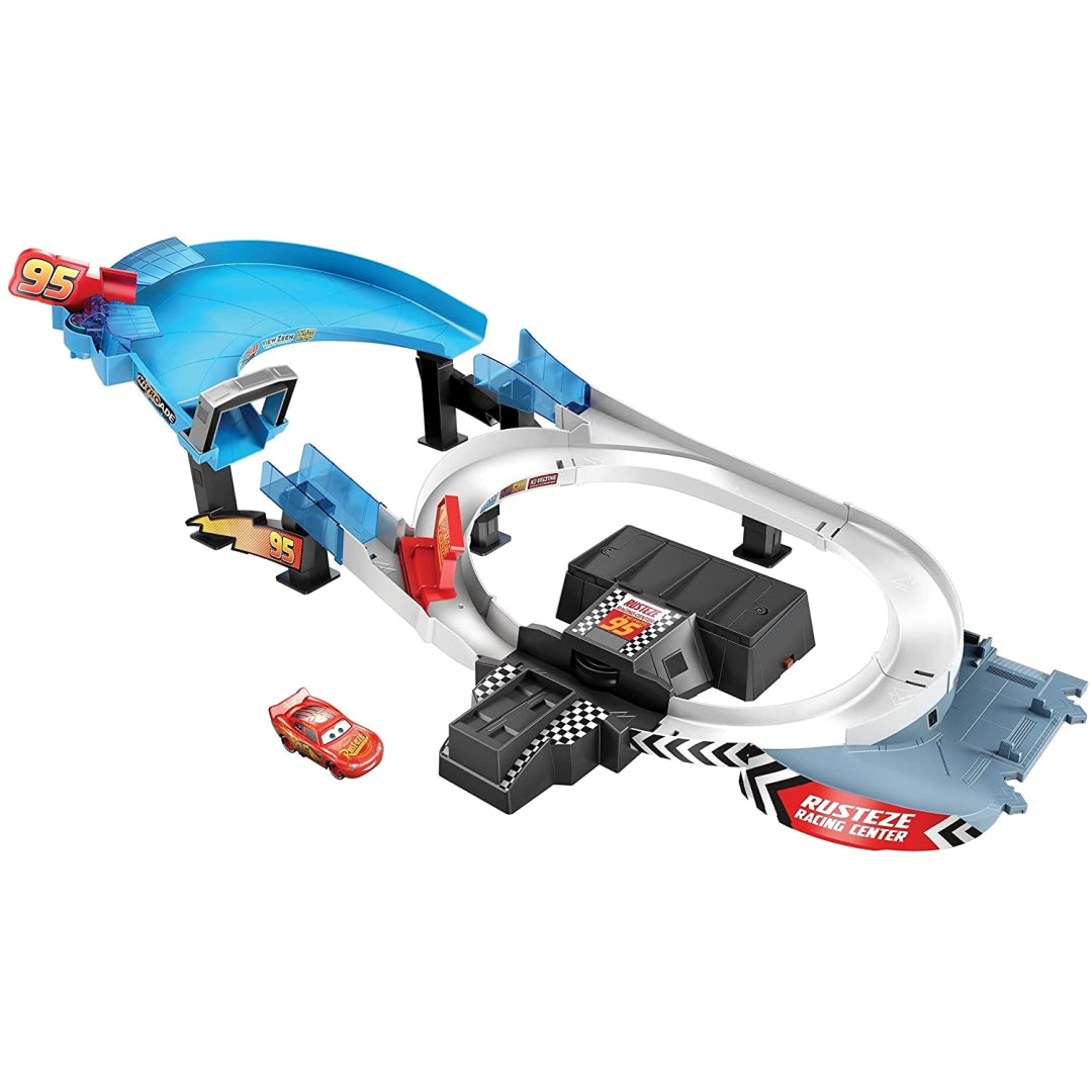 disney pixar cars double rusteze circuit playset