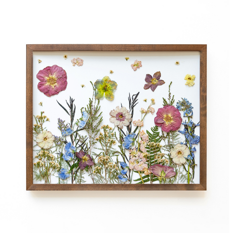 Pressed Floral garden style frame