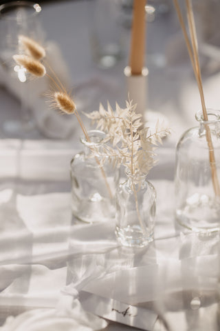 günstige Boho-Hochzeitsdeko-Blumen, Glasvasen Hochzeit