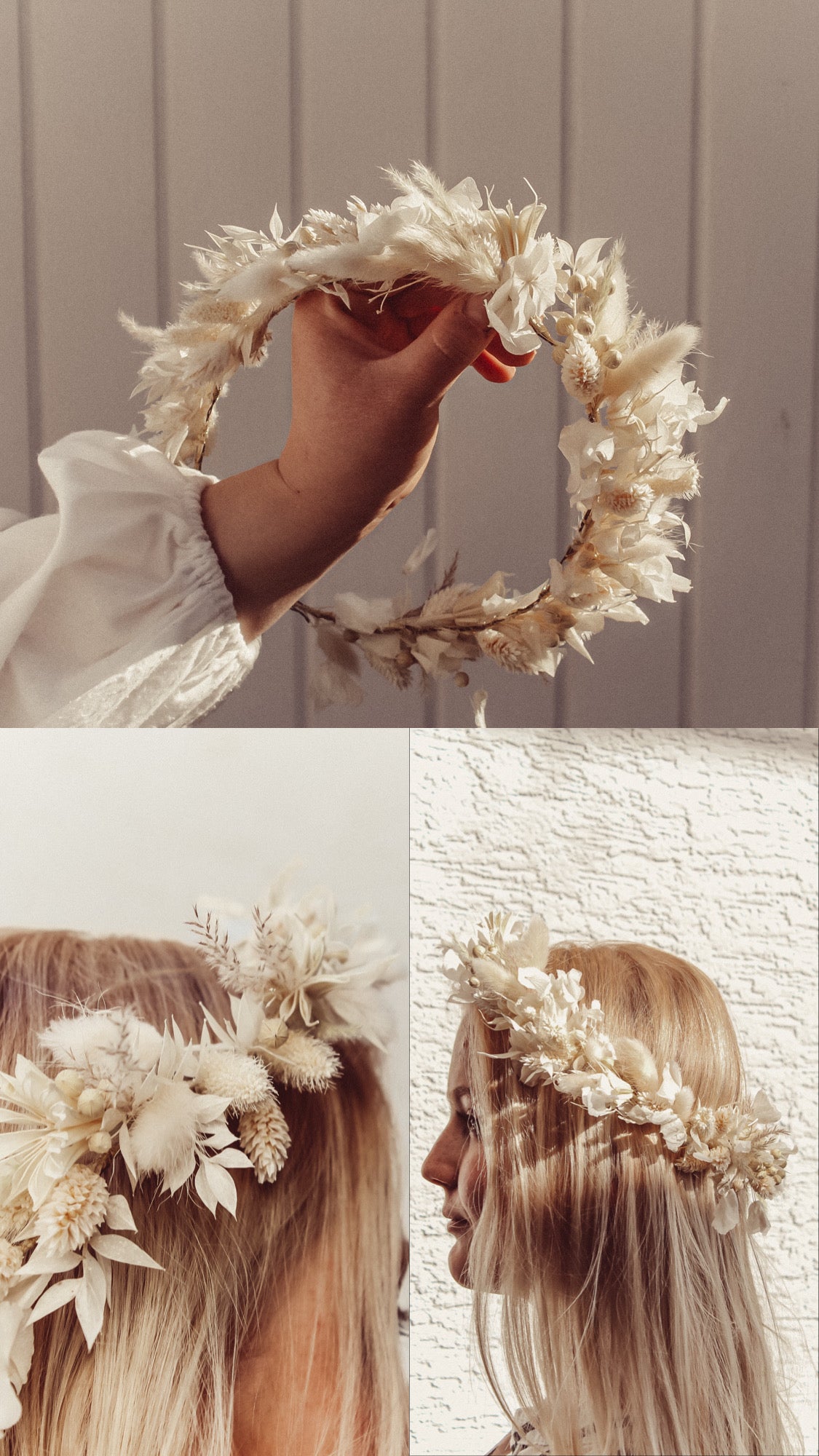 Trockenblumen Haarkranz DIY Set für euren Junggesellinnenabschied