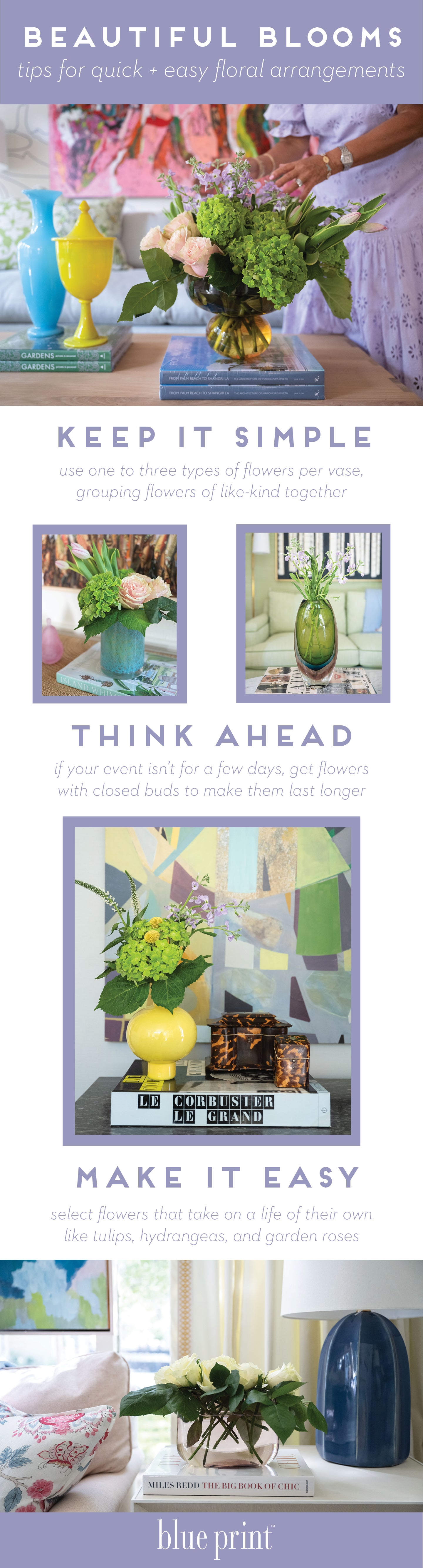 tips for quick and easy floral arrangements