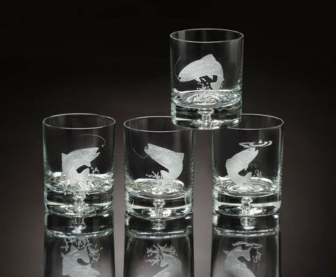 Hunting Dogs Rocks Glasses, Set of 4– Blue Print
