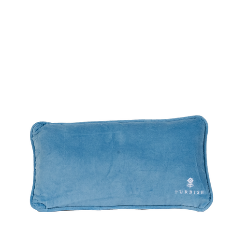 Gossip Needlepoint Pillow– Blue Print
