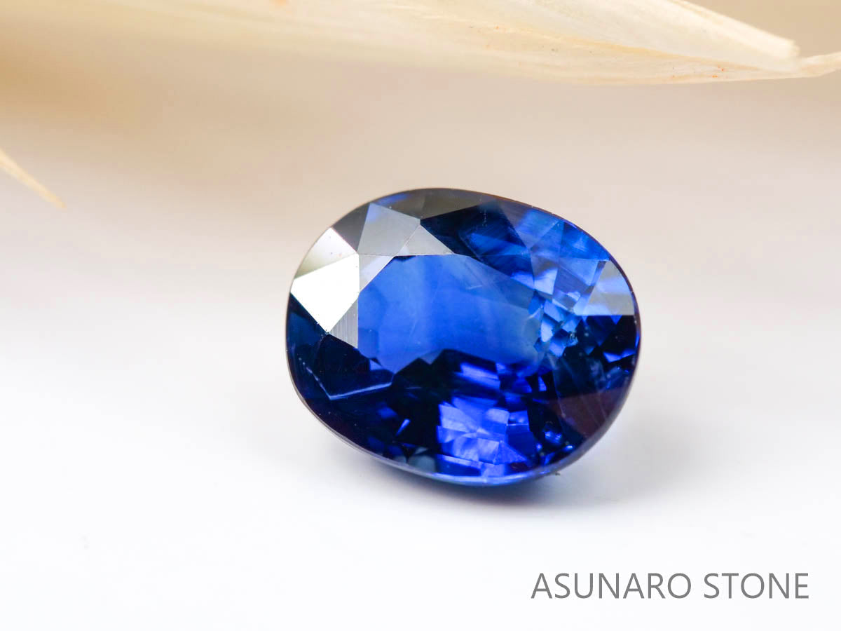 ロイヤルブルー サファイア 0.52ct ダイヤモンド 0.25ct AIGS | www