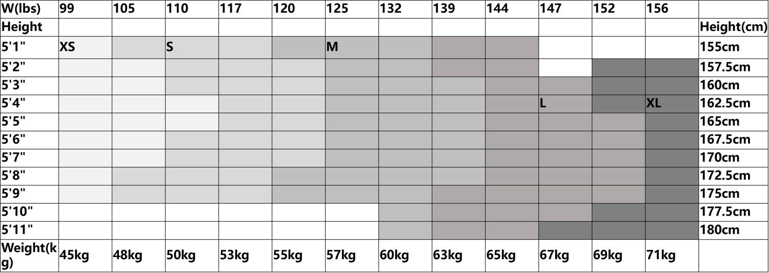 SIZE GUIDE – YEOREO