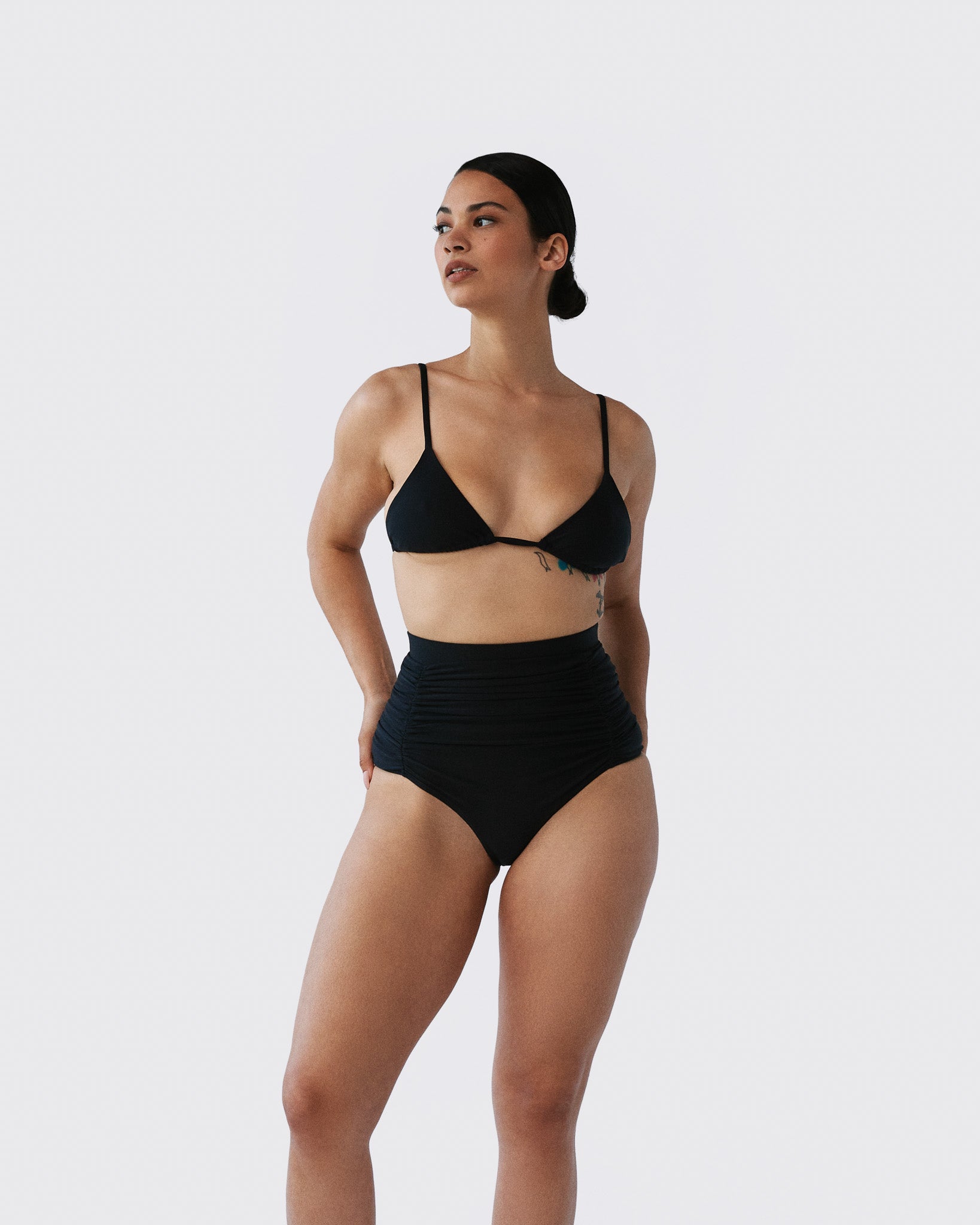 ロージーモンスターsquare swim bikini tops BLACK-