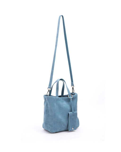 Handbag Brandon Blackwood Blue in Suede - 25734908