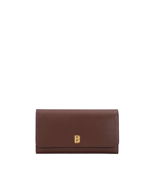 Brandon Blackwood Women's Bamboo Leather Card Case Black Gold