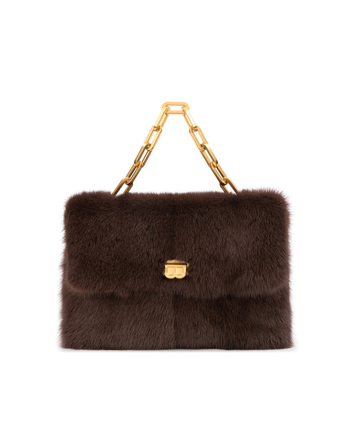 mink fur bag