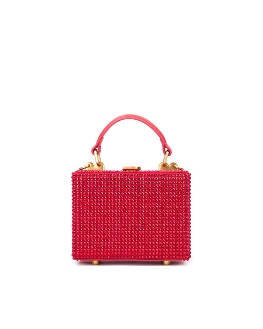 Buy Dolce & Gabbana Red Burgundy Dauphine Leather Mini Sicily Shoulder Bag  for WOMEN in Saudi