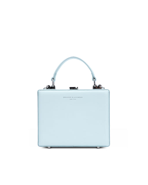 Brandon Blackwood Kendrick Trunk Mini Powder Blue in Vegan Leather with  Silver-tone - US