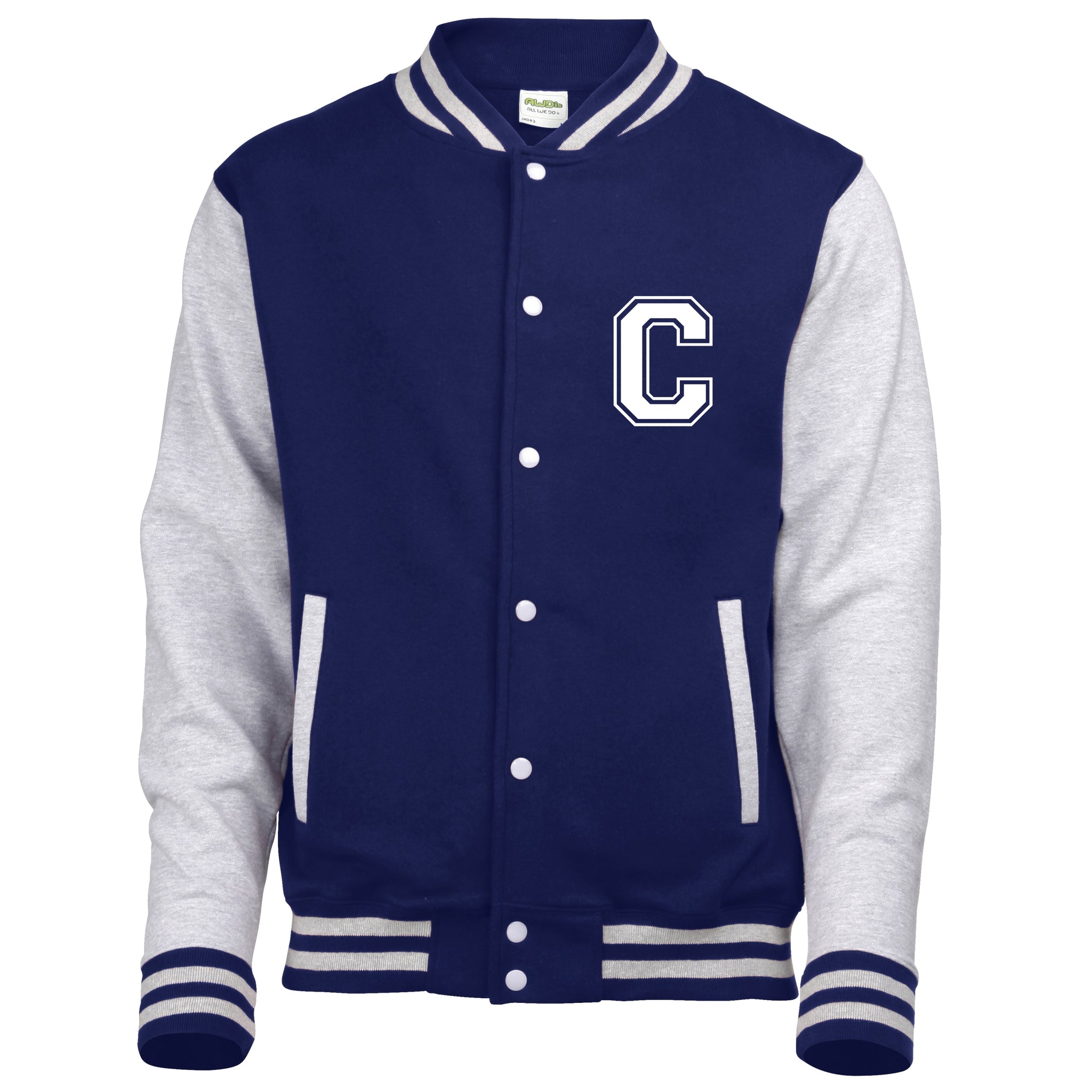 Personalised Adult Varsity Jacket With Initial and Name – Edward ...