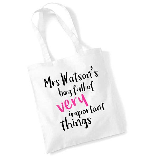 Personalised Bag Full of Very Important things