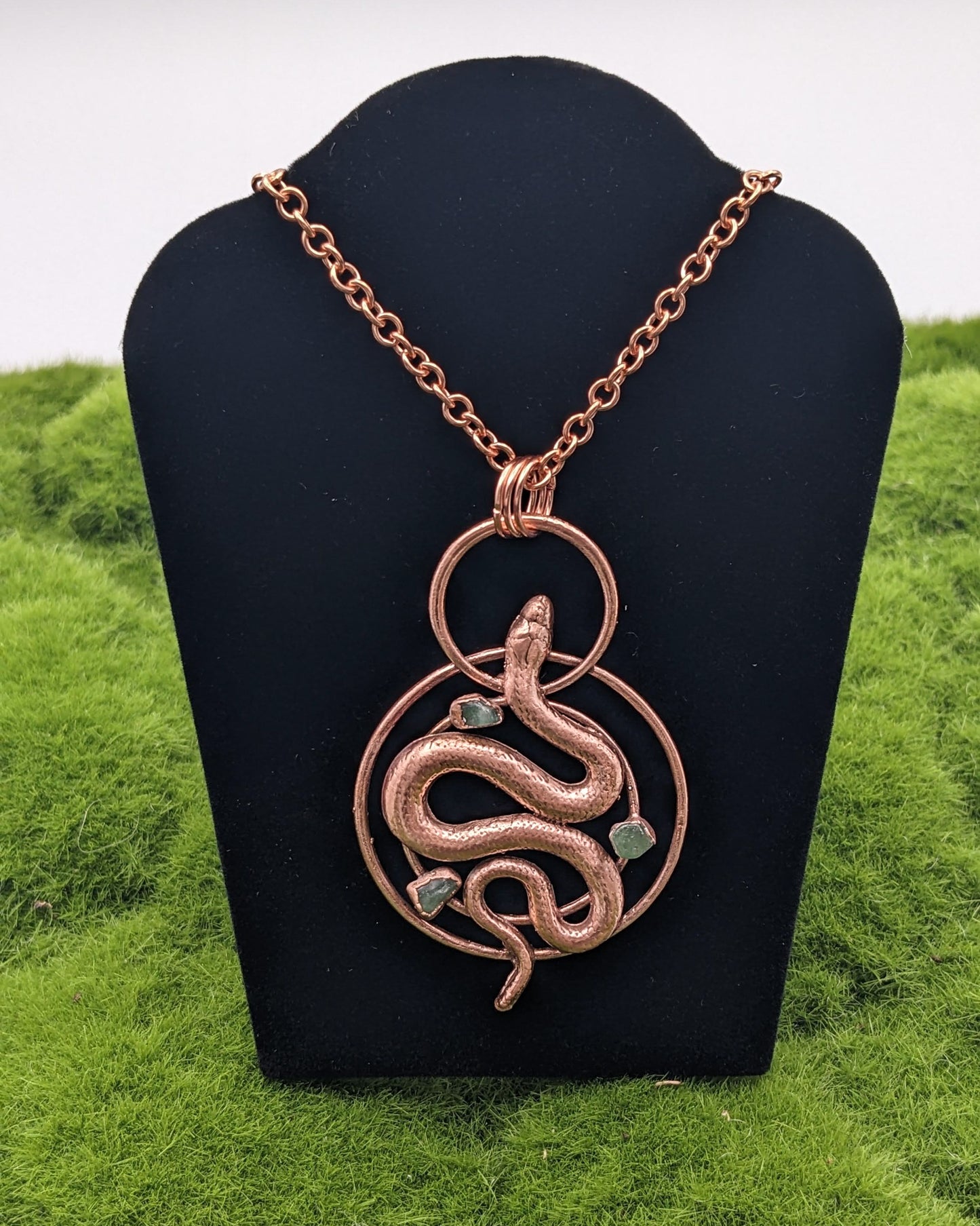 Copper Snake Pendant