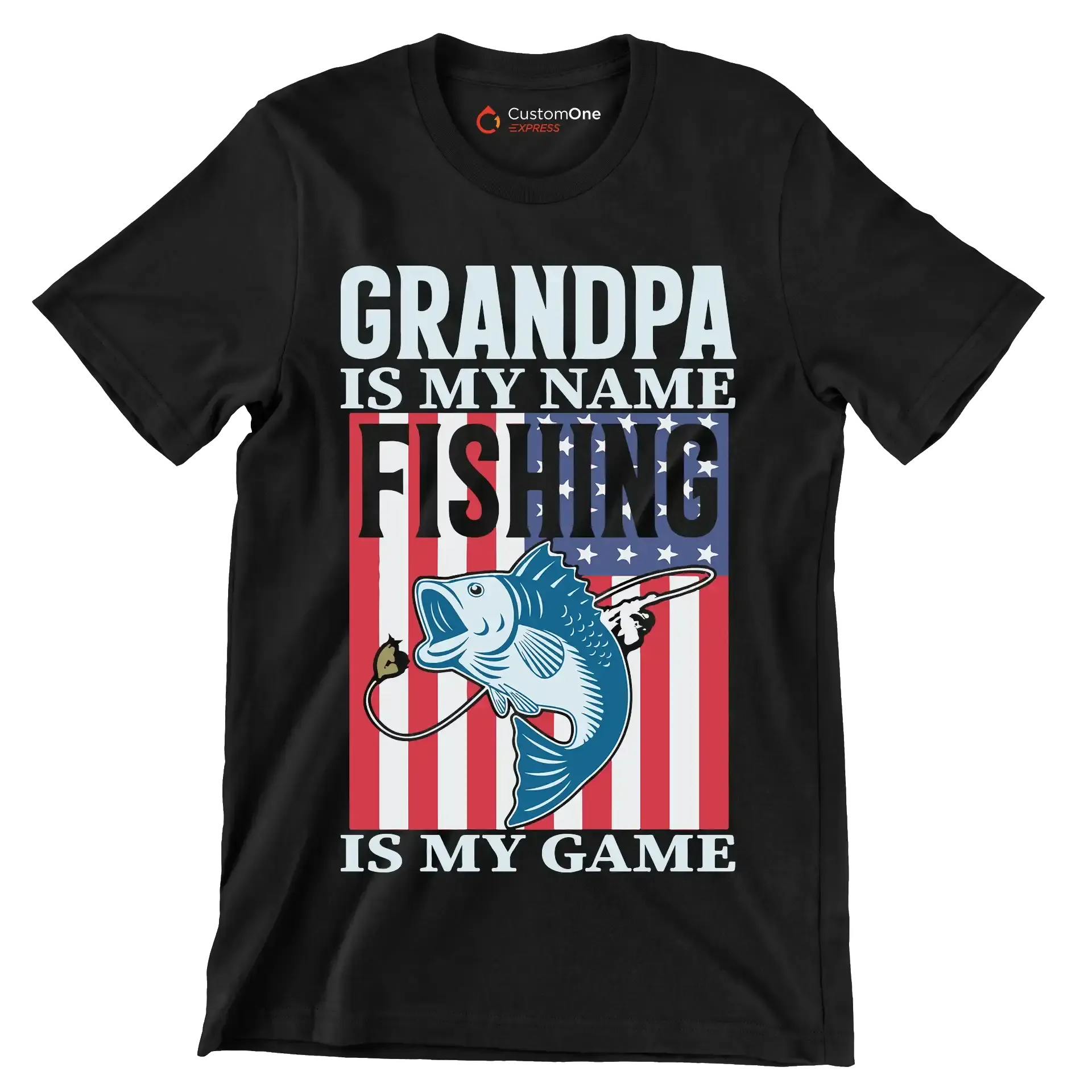 Grandpa is my name fishing is my game - Father’s Day T-Shirt