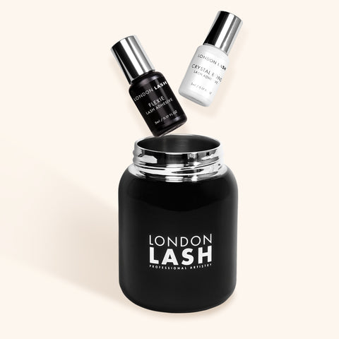 Airtight container for professional lash glue