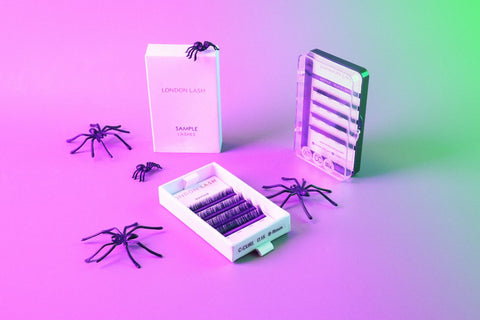 Halloween-themed lash supplies