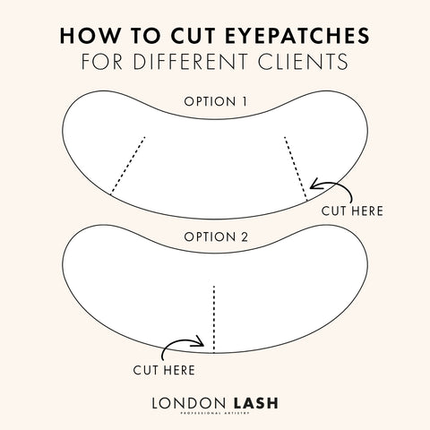 How to cut eye patches