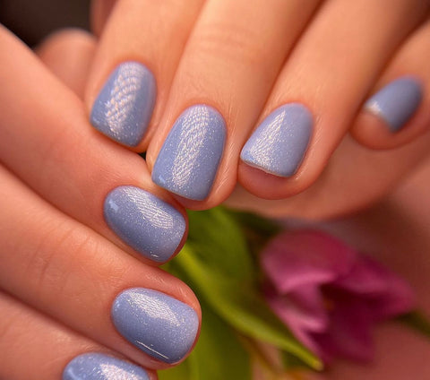 A set of gel nails with Miss Dolla gel nail polish
