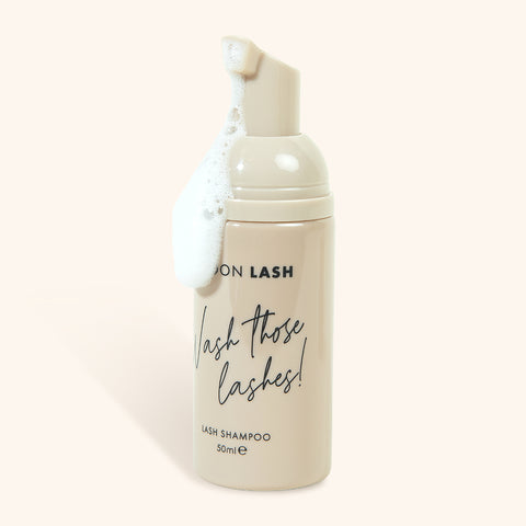 foaming lash shampoo for lash extensions
