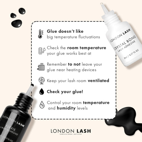 Tips to look after your lash glue in winter