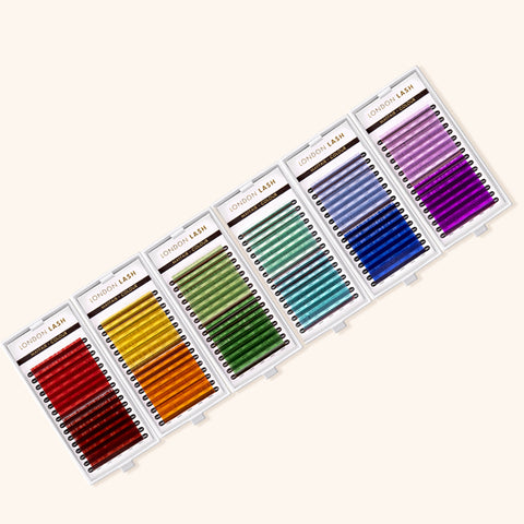 Colored lash extensions range for Lash Technicians