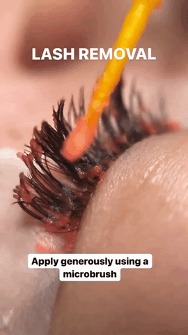 how to remove eyelash extensions, lash remover